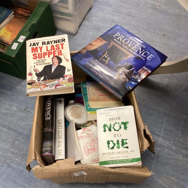 Mixed book lot featuring Jay Rayner’s “My Last Supper”.