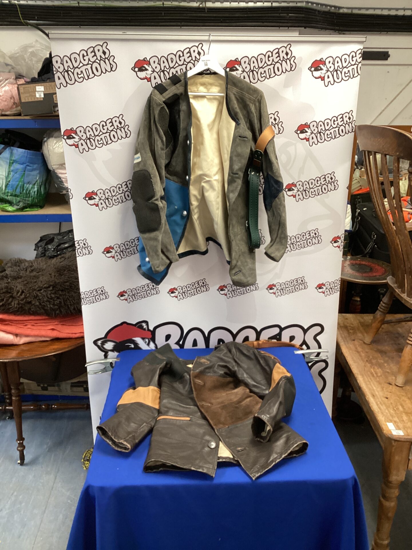 595 Truttman leather shooting jacket & akah shooting jacket