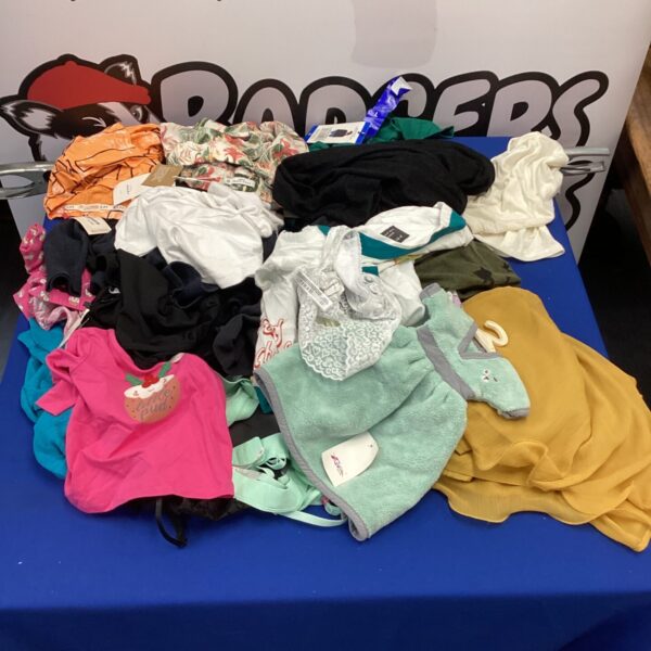 Mixed lot of pre-owned kids clothes including Primark items.