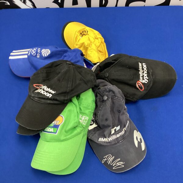Branded cap bundle featuring Adidas and Eurofighter Typhoon designs.