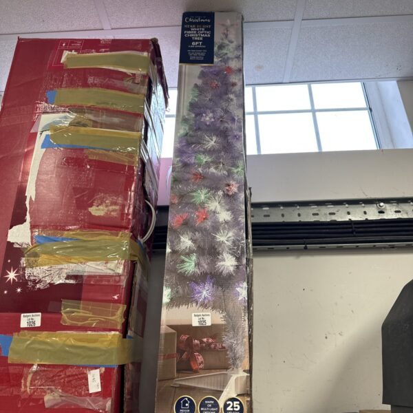 6ft fibre optic Christmas tree in original packaging.