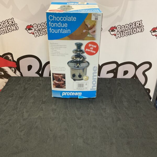 Proteam chocolate fondue fountain for parties and desserts.