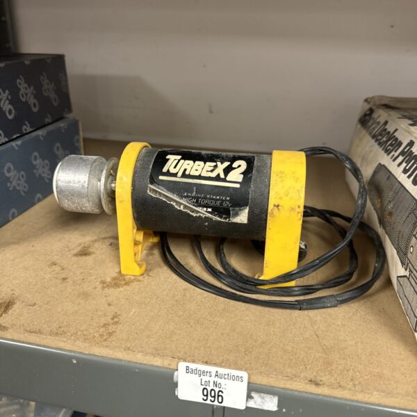 Vintage Turbex 2 12V engine starter for automotive restoration.