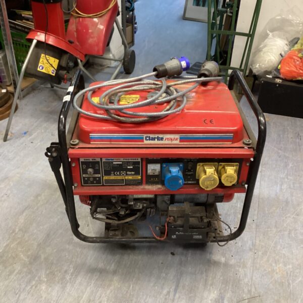 Red Clarke Power petrol generator for sale, portable power supply.