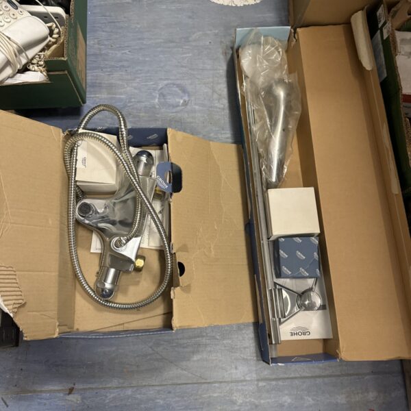 Grohe Sentosa shower mixer tap and rail kit for bathroom.