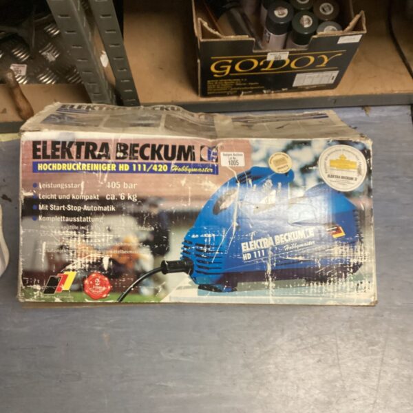 Vintage Elektra Beckum HD 111 air compressor in used condition.