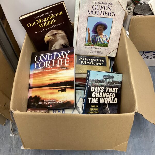 Reader's Digest book collection featuring historical and commemorative titles.