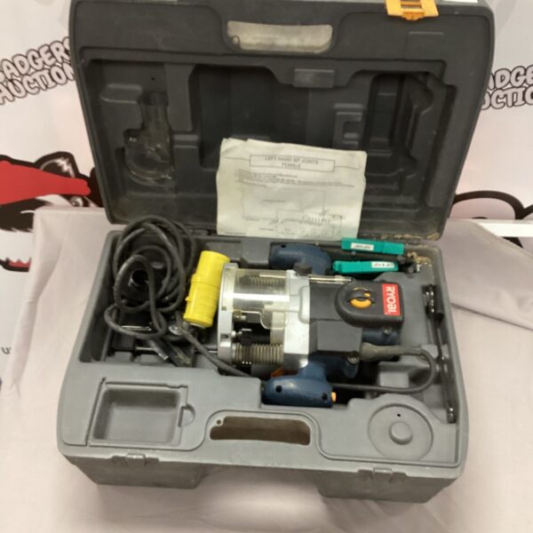 Ryobi 110v electric router in its original carrying case.