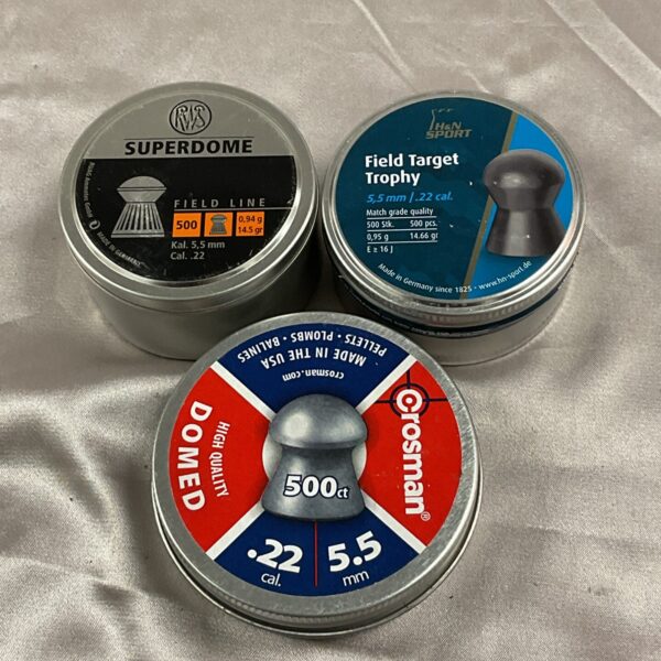 H&N Sport .22 caliber airgun pellets tin for target practice.