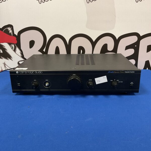 Front view of vintage Cambridge Audio A1MK3 special edition amplifier.