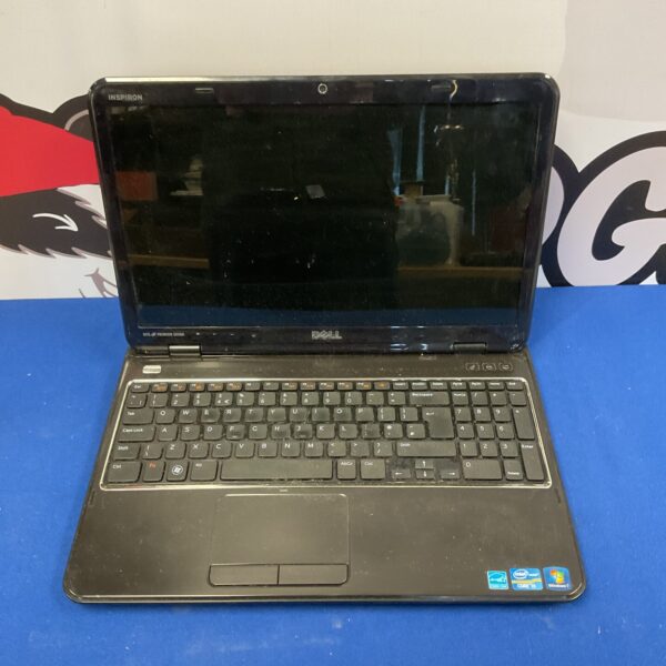 Front view of a used Dell Inspiron i3 laptop.