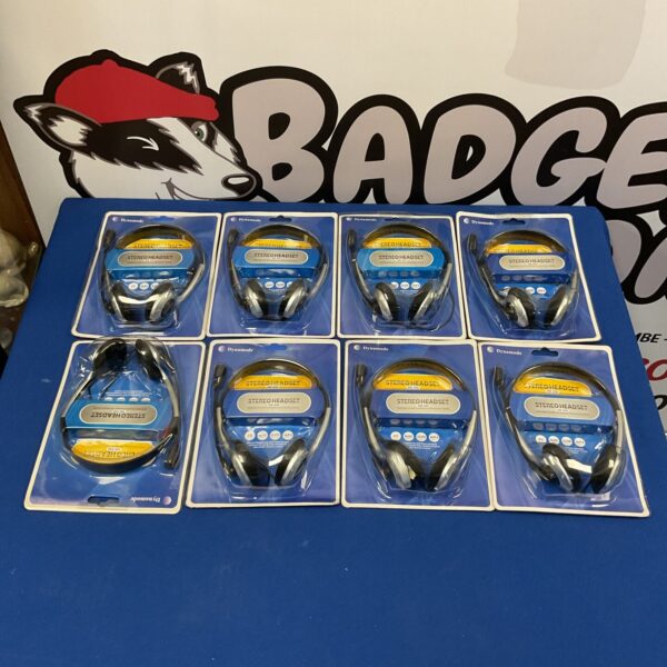 Vintage Dynamode headsets job lot with microphones.