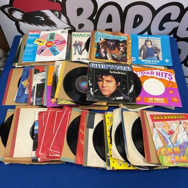 Large Coll of 7” vinyl records including culture club and Donny osmond