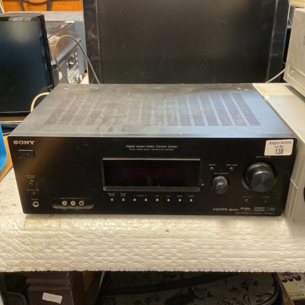 Black Sony STR-KG800 AV receiver for home cinema setup.