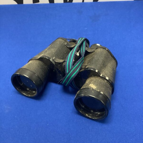 Vintage Regent 10x50 binoculars with black strap.