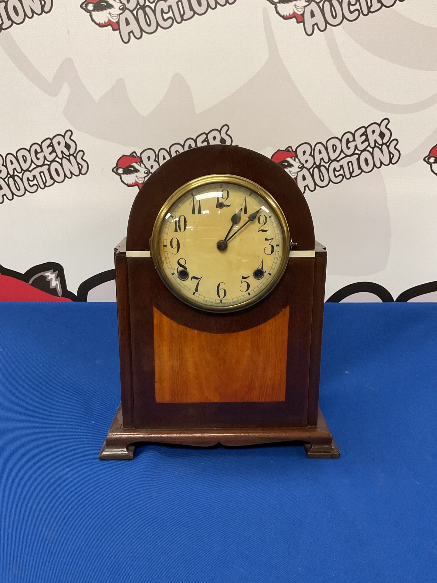 018 german junghans 1890 – 1905 mantle clock with key working