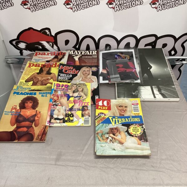 Vintage glamour magazine lot with classic pin-up photography.