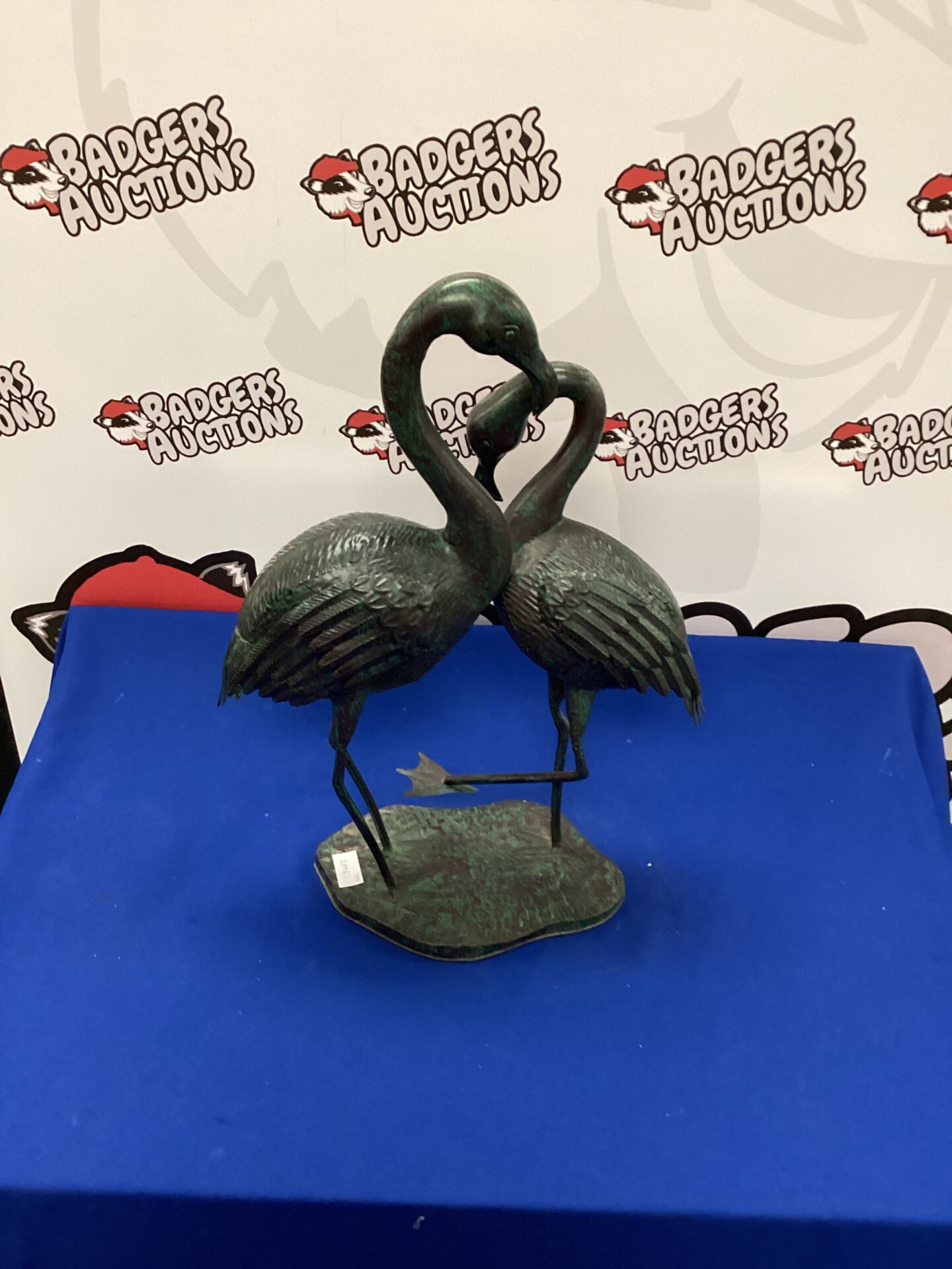 287 Metal Flamingo Figurine
