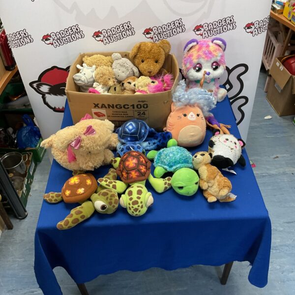 Mixed soft toy bundle with Vtech and Disney Finding Nemo plushies.