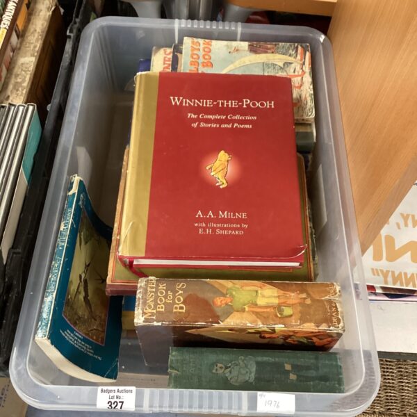 Vintage lot of Winnie the Pooh books by A.A. Milne.