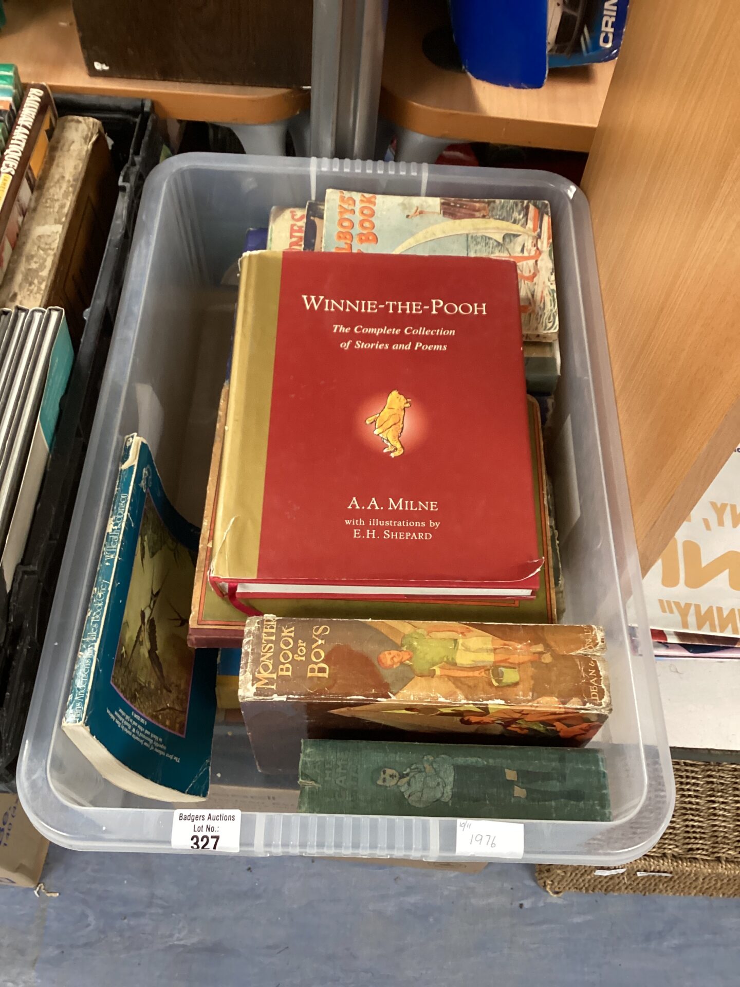 327 Box of Childrens books inc winnie the Pooh