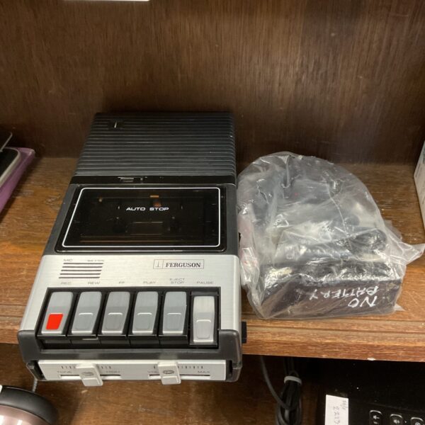 Vintage Ferguson cassette recorder, a retro audio player.