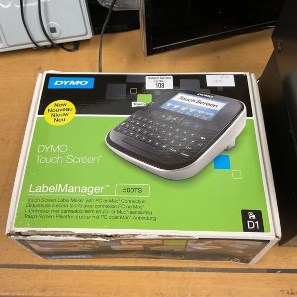 Dymo 500TS touch screen label manager in box.