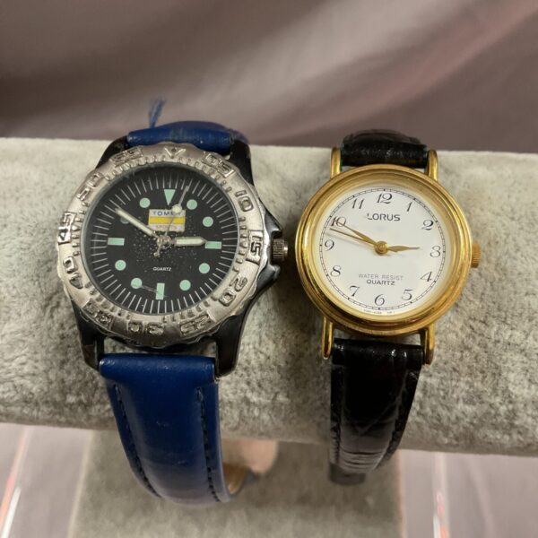 Ladies wristwatch lot featuring Lorus and Tommy Sports brands.