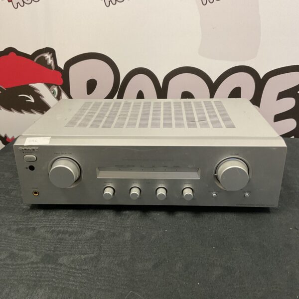 Silver Sony TA-FE370 amplifier for vintage audio systems.
