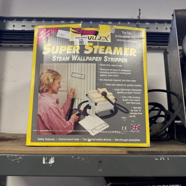 Vintage Earlex wallpaper steamer for removing old wallpaper.
