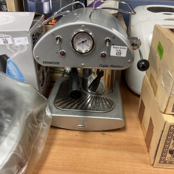 Vintage Kenwood cafe coffee machine, retro kitchen appliance.