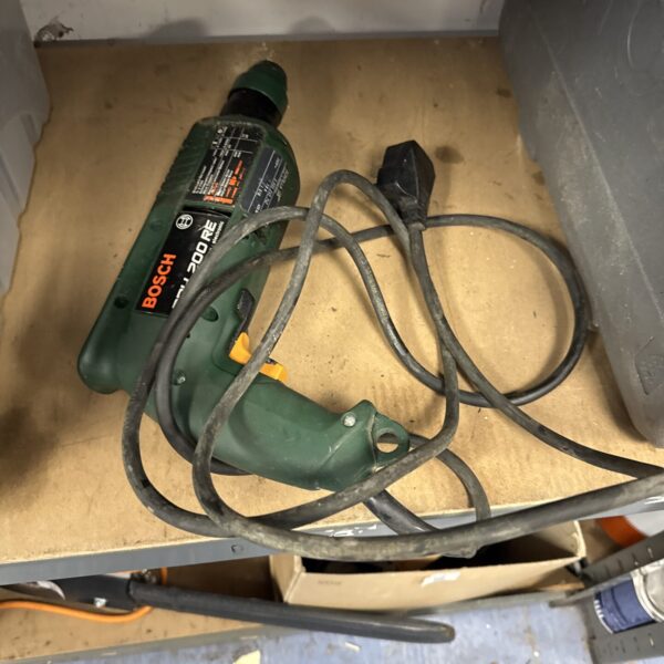 Used Bosch PBH200RE hammer drill for DIY projects.
