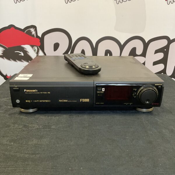 Vintage Panasonic NV-FS88 VCR video cassette recorder.