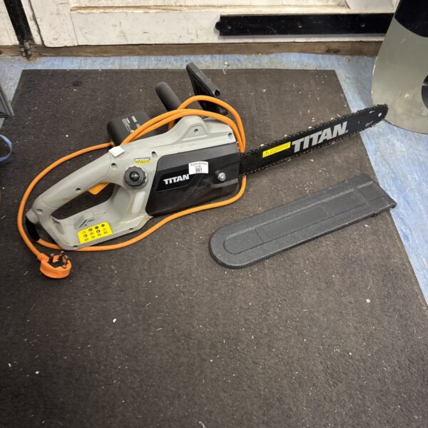 Titan ttl758chn electric chainsaw for garden and DIY use.