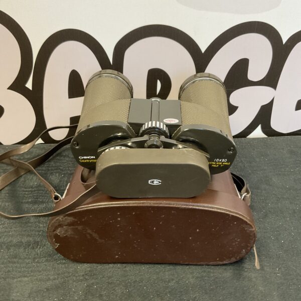 Vintage Chinon Countryman binoculars in their original carrying case.