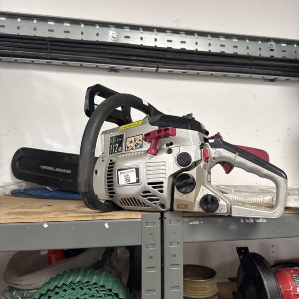 Spear & Jackson petrol chainsaw for garden and DIY tasks.