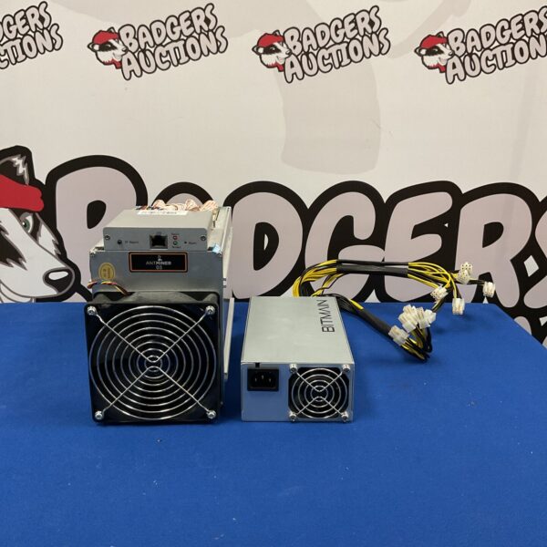 Front view of a Bitmain Ant Miner D3 crypto mining device.