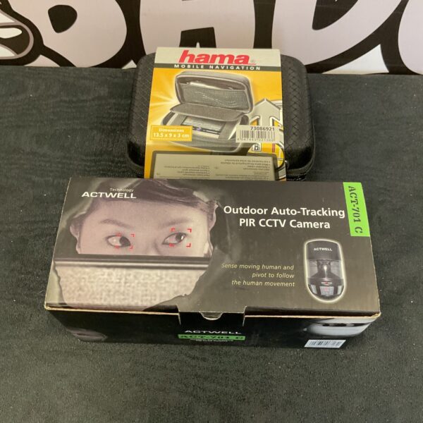 Actwell CCTV camera in a hama case for outdoor surveillance.