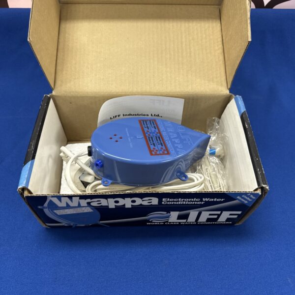 Vintage Liff Wrappa electronic water conditioner in used condition.