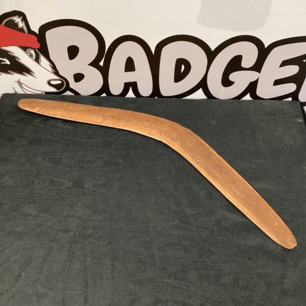 Large Aboriginal boomerang, traditional Australian indigenous art and hunting tool.