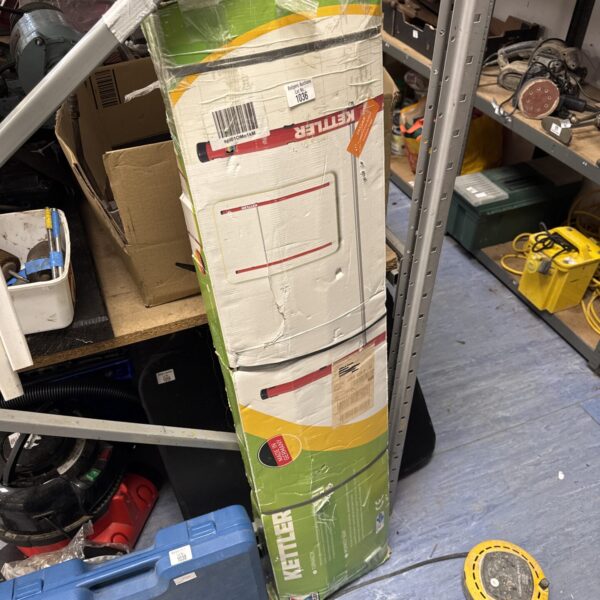 Kettler monkey bar in original packaging, outdoor fitness equipment.