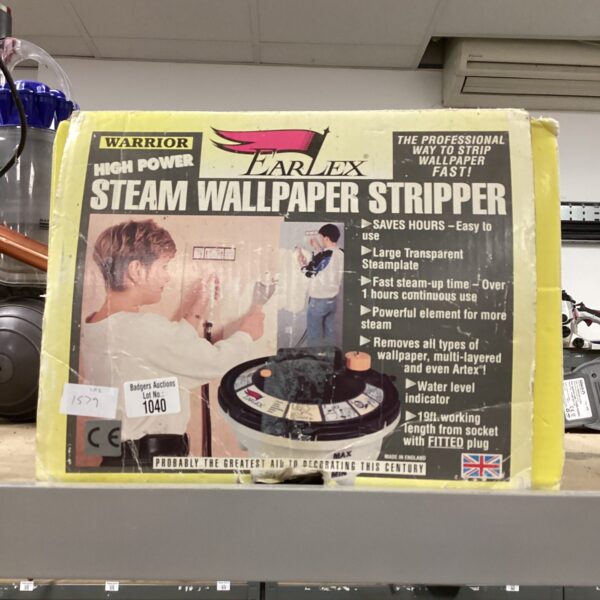 Vintage Earlex wallpaper stripper, model 8001, for DIY home cleaning.