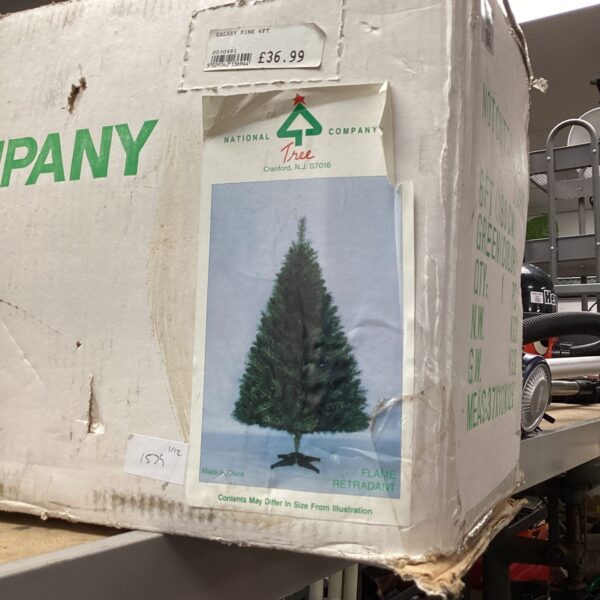 National brand 6ft Christmas tree in original packaging.