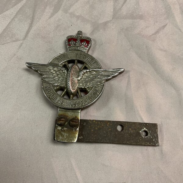 Vintage Civil Service Motoring Association car badge, classic automotive emblem.