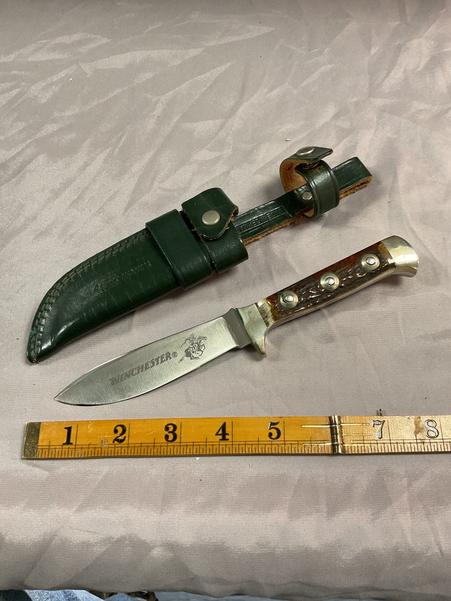 884 Winchester horn handle sheath knife