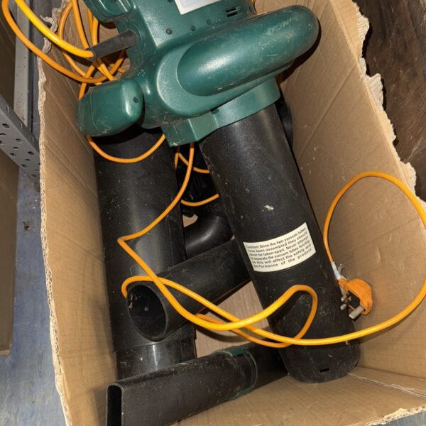Power Performance 1800w garden blower vacuum for leaf and debris removal.