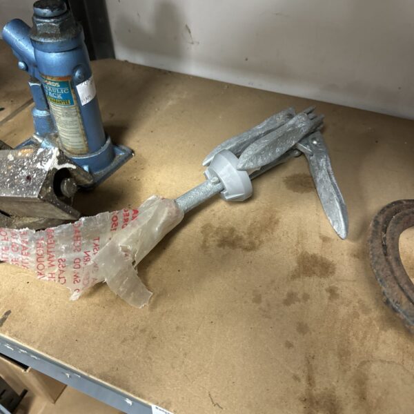Vintage folding boat drag anchor for small vessels.