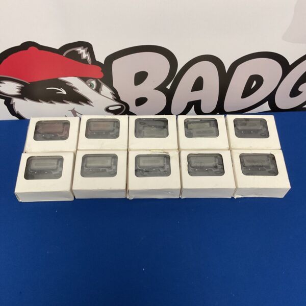 Job lot of ten AN-PG2028BKB1 mobile pagers for collectors.