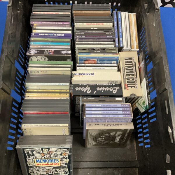 Large lot of vintage CDs including Nat King Cole and Andrew Lloyd Webber.