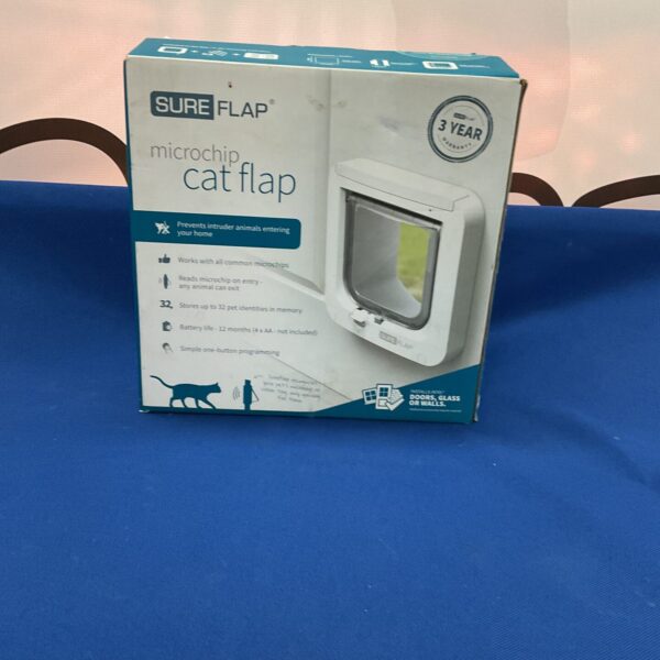 Sureflap microchip cat flap for secure pet access.